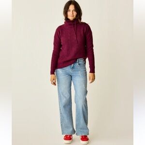 Lauren Ralph Lauren Burgundy Cowl Neck Sweater